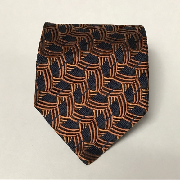 ERMENEGILDO ZEGNA Silk Printed Tie - Picture 1 of 2